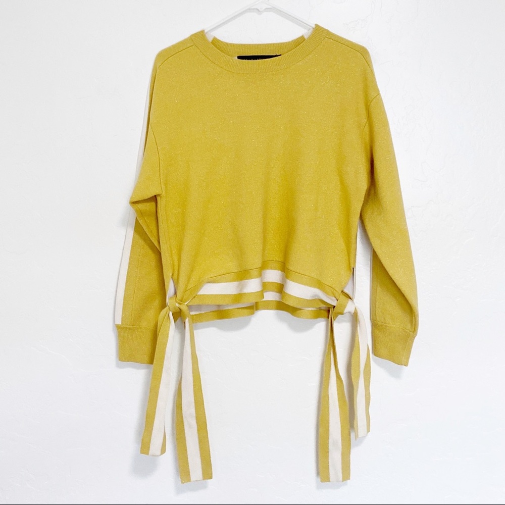 Sally Lapointe Side Tie Sweater - Picture 3 of 6